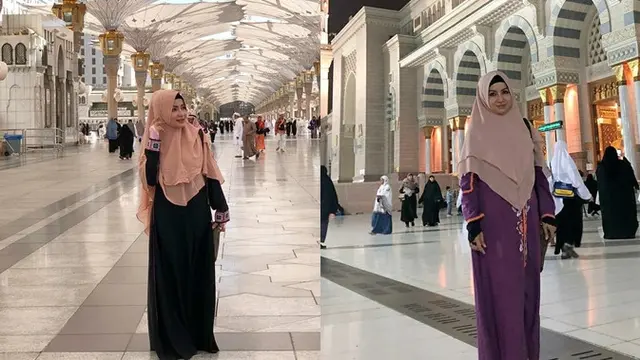 Five vi mengenakan hijab saat Umrah, ia terlihat anggun dan memesona.