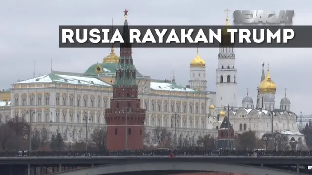 SEJAGAT: Warga Rusia Rayakan Kemenangan Trump