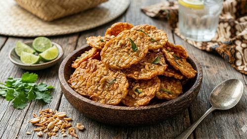 Keripik tempe santan