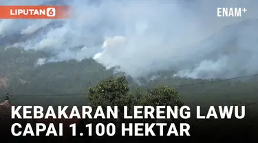 Luas Kebakaran Gunung Lawu Capai 1.100 Hektar, Polisi Terus Selidiki Penyebab Kebakaran