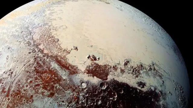 Visual tentang eksistensi bukit pasir di Pluto (NASA)