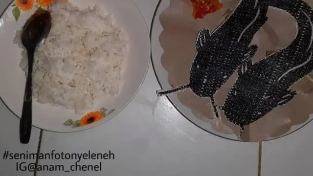 6 Imajinasi Makan Ikan di Tanggal Tua Ini Miris, Lauk dari Tulisan Kertas