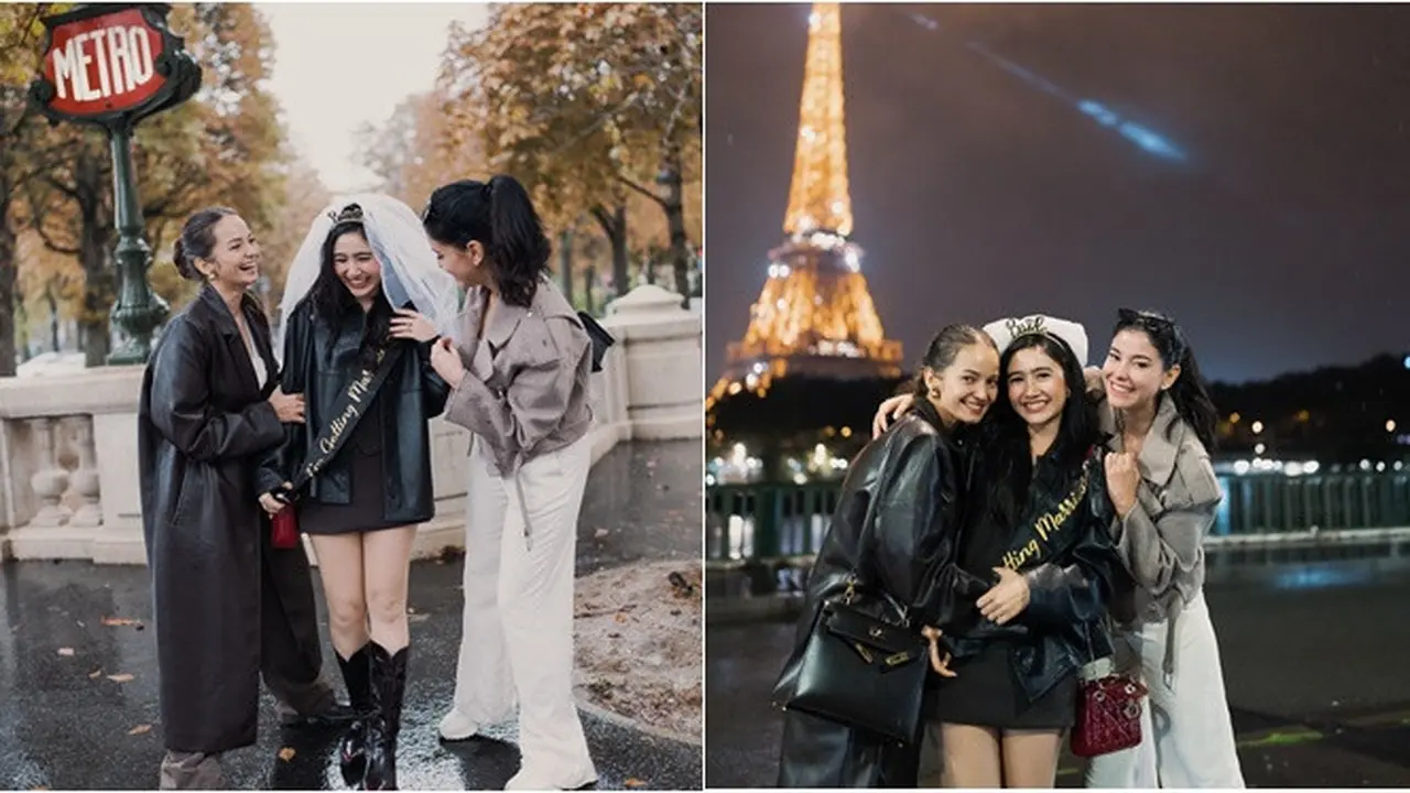 6 Potret Kejutan Bridal Shower Febby Rastanty dari Enzy dan Medina Dina di Paris