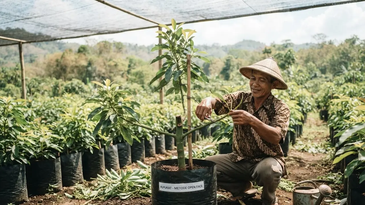 Cara Memperbanyak Cabang Alpukat
