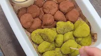Resep mochi bites matcha cokelat, camilan manis favorit anak-anak. (dok. Cookpad @avitaunaiya)