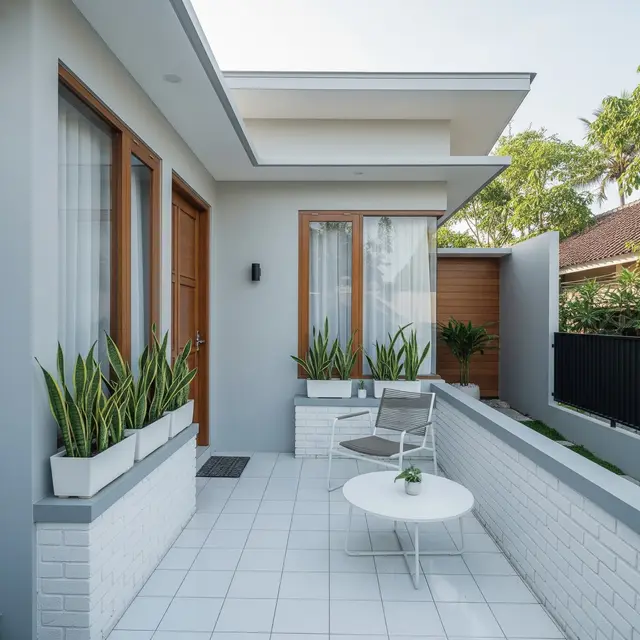 9 Model Rumah Tipe 21 Gaya Minimalis dengan Teras Kecil, Solusi Hunian Modern