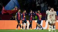 Hingga laga tuntas, keunggulan Barcelona tidak tergoyahkan. (Josep LAGO/AFP)