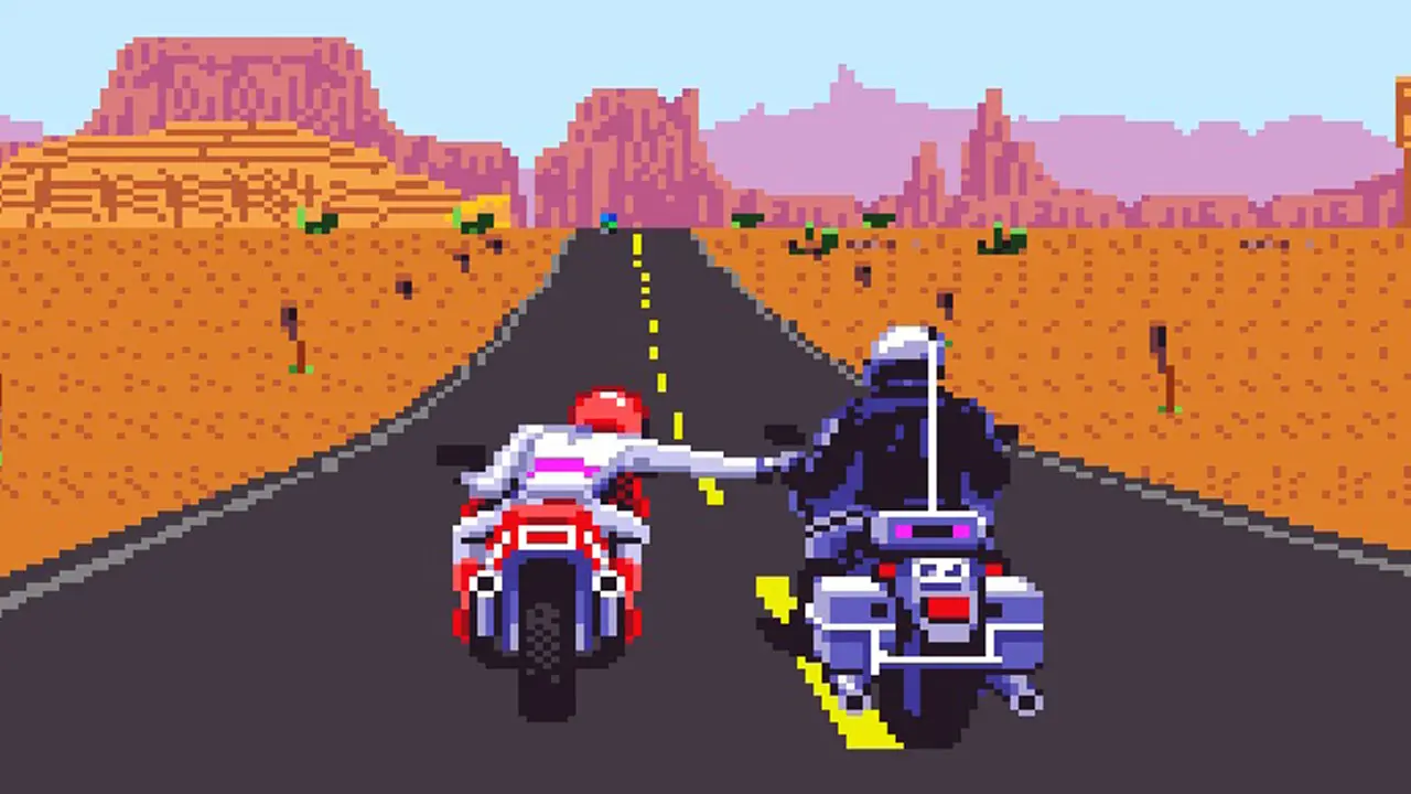 Rossi vs Marquez Kembali Balapan di Game Sega Lawas