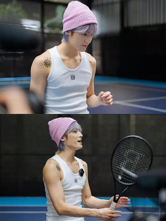 Di beberapa foto, tampak Taeyong NCT yang tersenyum saat berbincang dengan Nagita Slavina. Mana potret favoritmu, Sahabat FIMELA? Foto: Instagram.