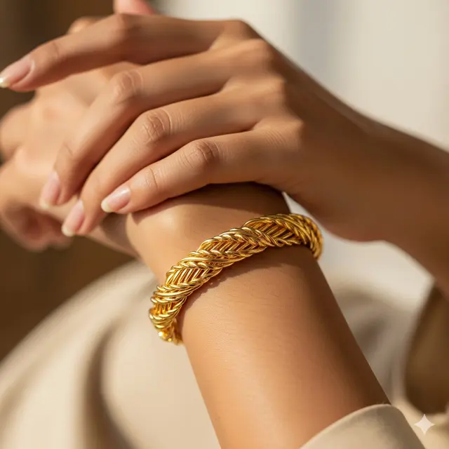 Gelang Bangle Lilitan Twist