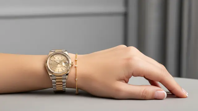 Model Jam Tangan yang Cocok Dipadukan dengan Gelang Emas/ Ilustrasi AI