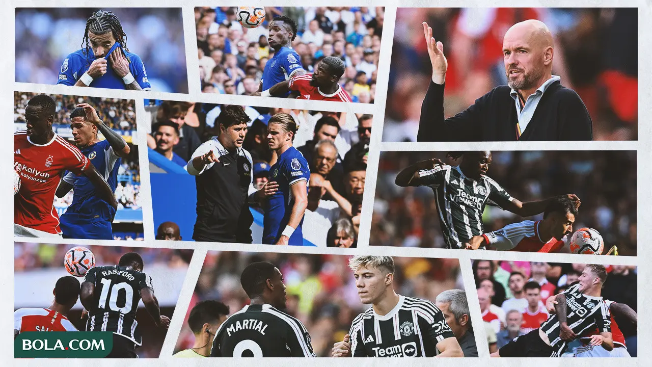 Kolase - Foto MU dan Chelsea