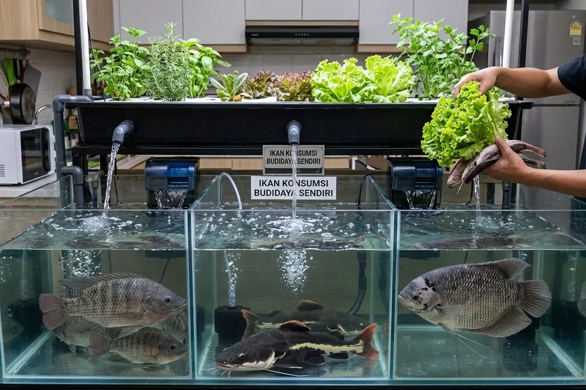 Jenis Ikan yang Bisa Dibudidayakan di Akuarium Besar untuk Konsumsi. AI