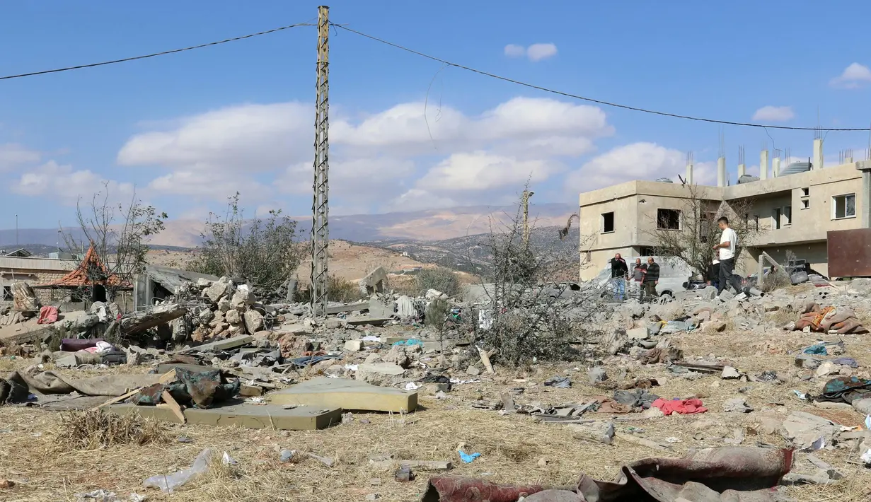 Serangan udara besar-besaran Israel di Lebanon berlangsung sejak akhir September 2024 yang menyasar kelompok Hizbullah. (Nidal SOLH/AFP)