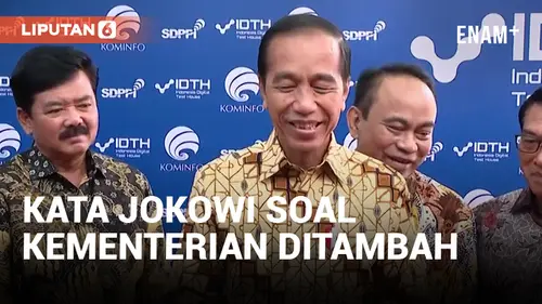 VIDEO: Sambil Tertawa, Jokowi Jawab Isu Penambahan Kementerian