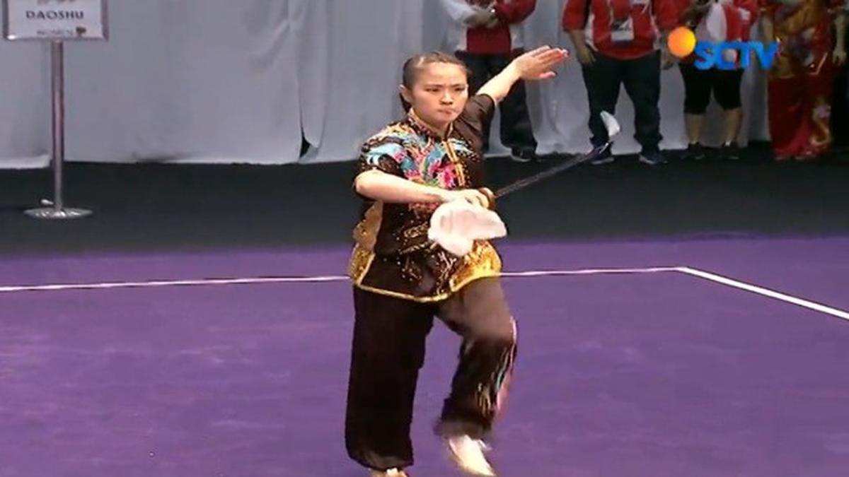 Cabang Wushu Putri Sumbang Satu Medali Emas Untuk Indonesia