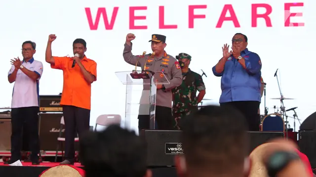 Kapolri Sapa Massa May Day Fiesta di GBK