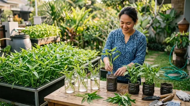 10 Cara Menanam Kangkung Tanpa Harus Membeli Benih Baru, Praktis dan Hemat