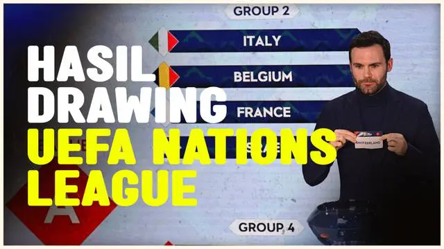 Berita video hasil drawing UEFA Nations League 2024/2025 yang dilakukan di Paris, Jumat (9/2/2024). Italia tergabung dalam satu grup dengan Prancis, Belgia, dan Israel.