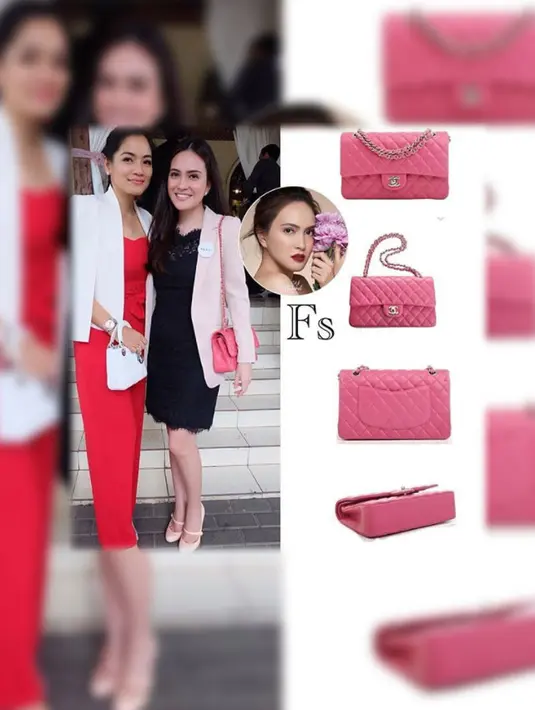 Shandy Aulia tampil menawan dengan tas Chanel. Tas berwarna pink ini seharga Rp 69 juta. (Foto: instagram.com/fashionshandyaulia)