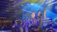 Launching motor dan livery Yamaha Racing Indonesia untuk musim 2026 di Black Owl, Kelapa Gading, Jakarta Utara, Jumat (27/2/2026) malam. (Bola.com/Hery Kurniawan)