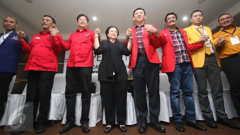 20160921-Megawati Dampingi Ahok-Djarot ke KPUD DKI-Jakarta