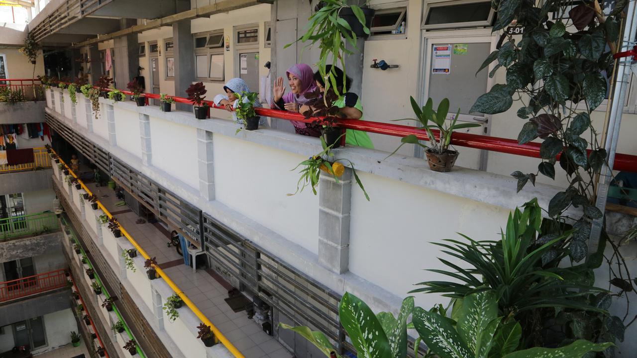 Rumah susun di Surabaya. (Dian Kurniawan/Liputan6.com)