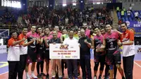 Tim Putra Jakarta Pertamina Energi menjuarai babak final four kompetisi bola voli Proliga 2017. (Humas Proliga)