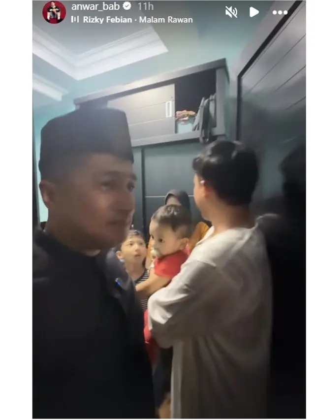 6 Potret Irfan Hakim dan Anwar BAB Gendong Anak Mpok Alpa di Tahlilan 7 Hari