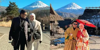 Irish Bella makin terlihat serasi dan mesra dengan sang suami, Haldy Sabri. Keduanya kini sedang menikmati liburan bersama di Jepang [@_irishbella_]