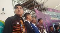 Menpora Malaysia Syed Saddiq Abdul Rahman (kiri) puas dengan penyelenggaraan Asian Games 2018. (Liputan6.com/Cakrayuri Nuralam)