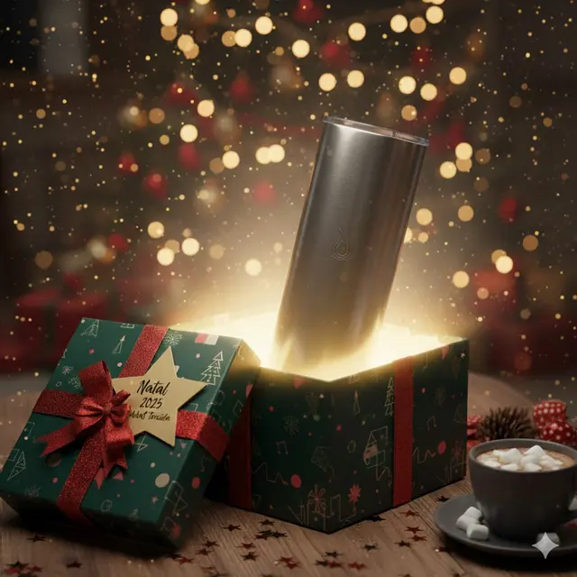 Kado Natal Tumbler Stainless Steel High-End (Gemini AI)
