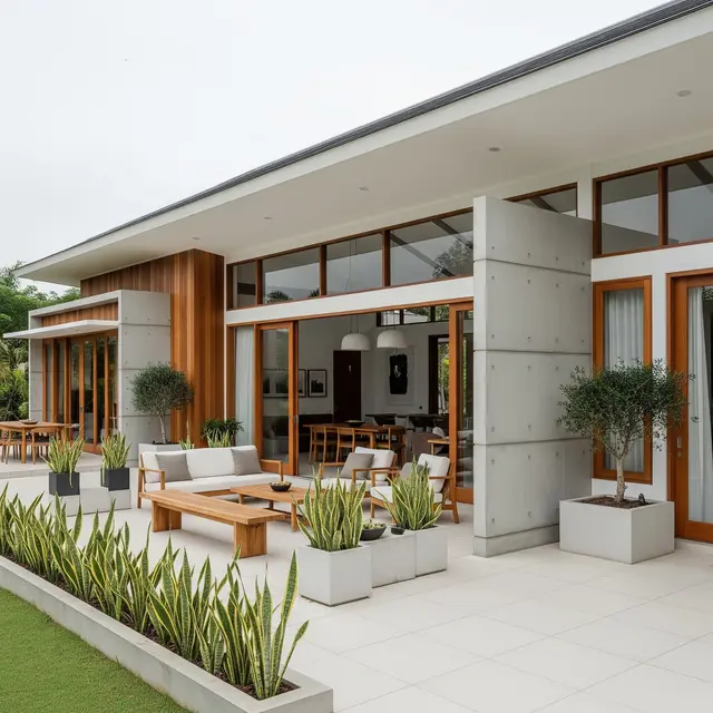 Rumah Panggang Pe Modern (AI Generated)