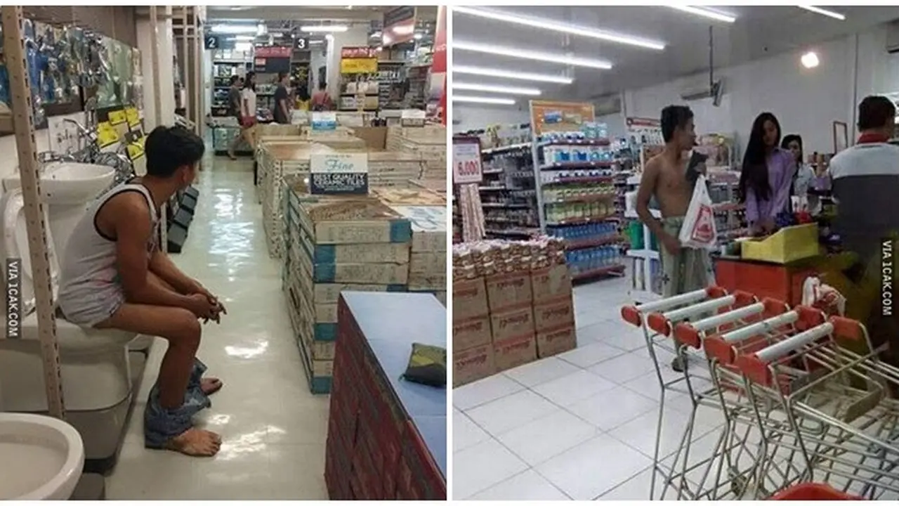 Kelakuan Nyeleneh Cowok di Pusat Perbelanjaan