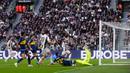 Kemenangan ini membuat Juventus kembali ke jalur kemenangan. Sebelumnya, Juventus menelan dua kekalahan beruntun saat takluk 0-4 dari Atalanta dan 3-0 dari Fiorentina. (Fabio Ferrari/LaPresse via AP)
