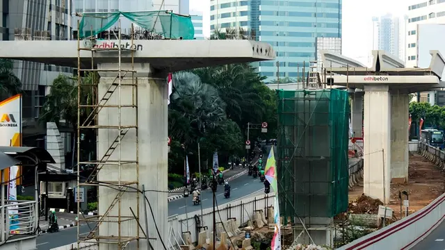 PT Semen Indonesia (Persero) Tbk memastikan struktur penopang operasi LRT Jabodebek diklaim punya usia panjang, dengan memakai beton penopang yang telah melewati uji standar Amerika. (Dok Semen Indonesia)