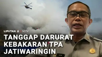 Pemerintah Kabupaten Tangerang, Banten menetapkan status tanggap darurat bencana kebakaran TPA Jatiwaringin guna mempercepat penanganan. Helikopter water bombing dikerahkan untuk padamkan api.
