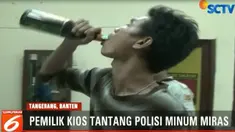 Dalam razia di lima titik rawan peredaran miras, polisi mengamankan 15 dus minuman keras berbagai merek.