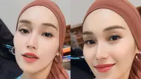 Gaya Ayu Ting Ting Kenakan Kerudung. &nbsp;[@ayutingting92]