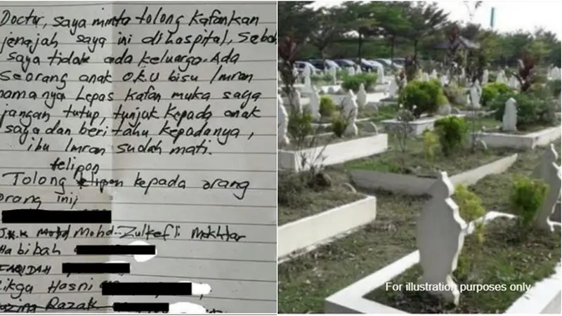 Beritahu Anaknya yang Bisu Bahwa Dirinya Meninggal, Surat Terakhir Ibu Ini Viral