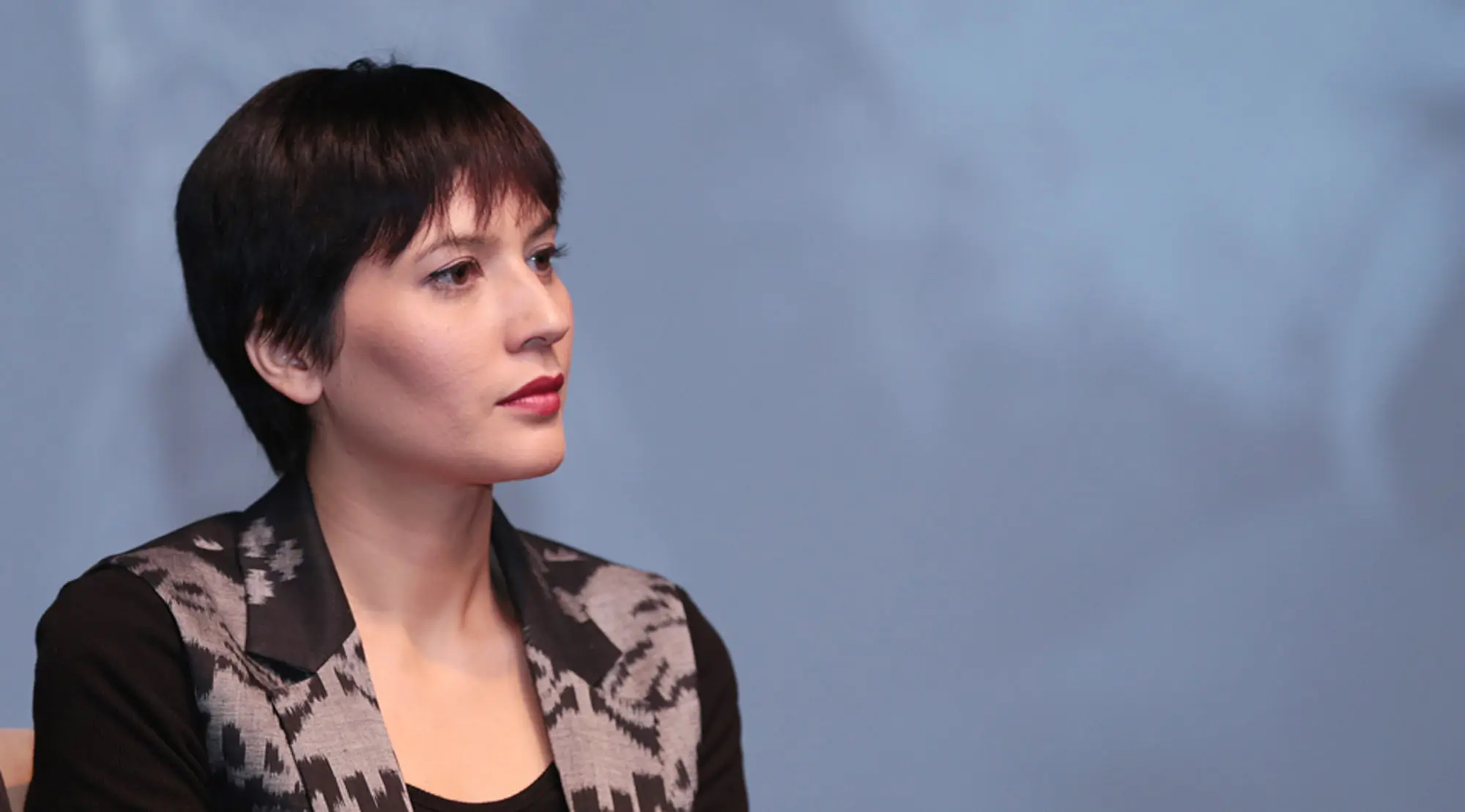 Hannah Al Rashid kini dengan penampilan barunya, rambut pendek. (Deki Prayoga/Bintang.com)