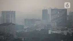 Angka tersebut menjadikan Jakarta sebagai kota  pertama dengan kualitas udara terburuk di dunia.(Liputan6.com/Faizal Fanani)