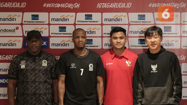 Konferensi pers Timnas Indonesia Vs Timnas Tanzania