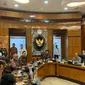 Menteri ATR/BPN Agus Harimurti Yudhoyono menghadiri rapat koordinasi dengan Menko Polhukam Hadi Tjahjanto hari ini, Selasa (23/7/2024). (Dok. Istimewa)