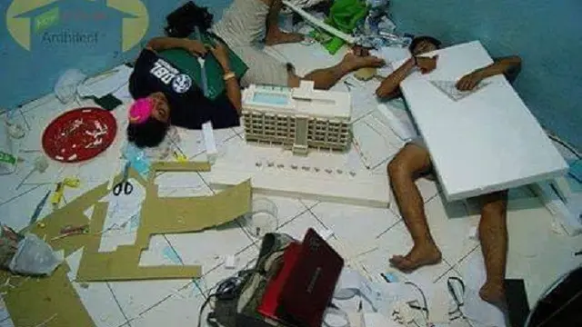 perjuangan mahasiswa desain (foto: Facebook Architecture Students' Association)