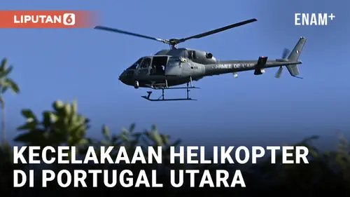 VIDEO: 4 Orang Tewas dalam Kecelakaan Helikopter di Portugal