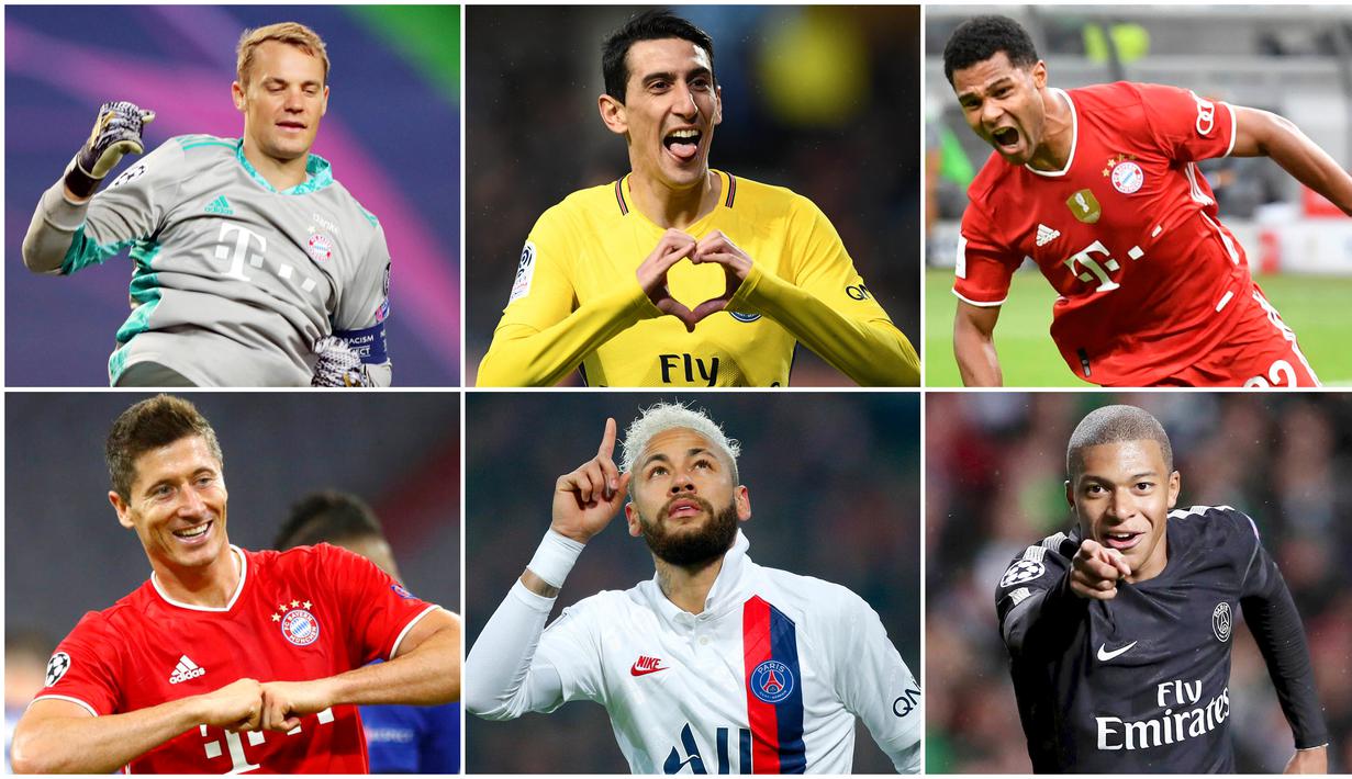 Perang bintang akan tersaji pada laga final Liga Champions antara Bayern Munchen kontra PSG. Berikut para pemain bintang dari kedua klub yang siap jadi penentu dalam pertarungan untuk merebut trofi Liga Champions.