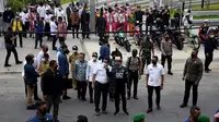 Presiden Joko Widodo atau Jokowi meresmikan Kawasan Pantai Bebas Parapat, Kabupaten Simalungun