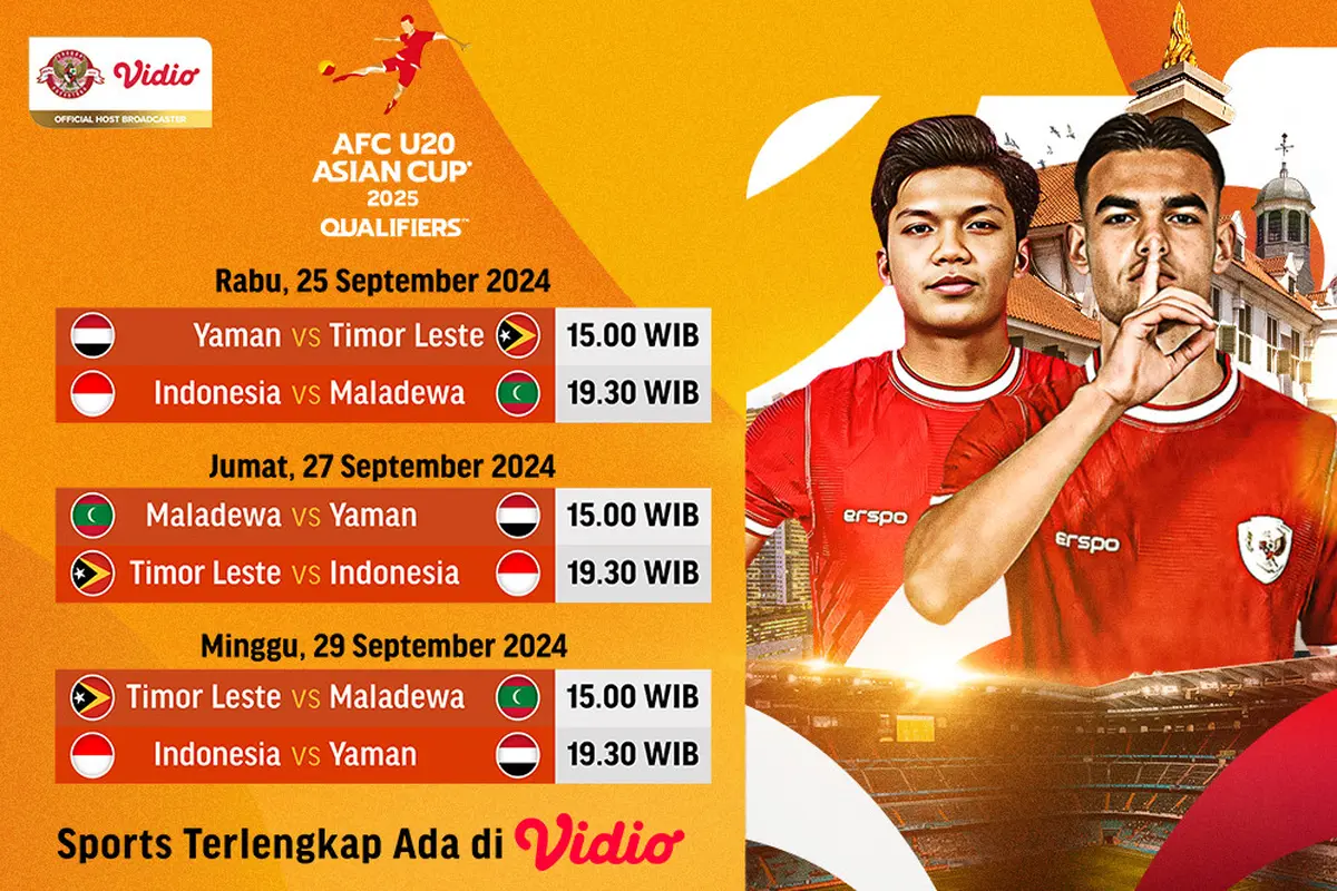 Jadwal AFC U20 Asian Cup Qualifiers 2025