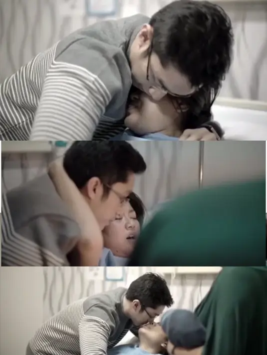 Berbagai cara dilakukan untuk menghilangkan rasa sakit saat kontraksi. Tidak mau pasrah dengan tidur, duduk di gym ball, melakukan beberapa pose gerakan yoga. Sang suami setia mendampingi hingga melahirkan bayi yang diberi nama Ryoji Ibrahim Harahap.